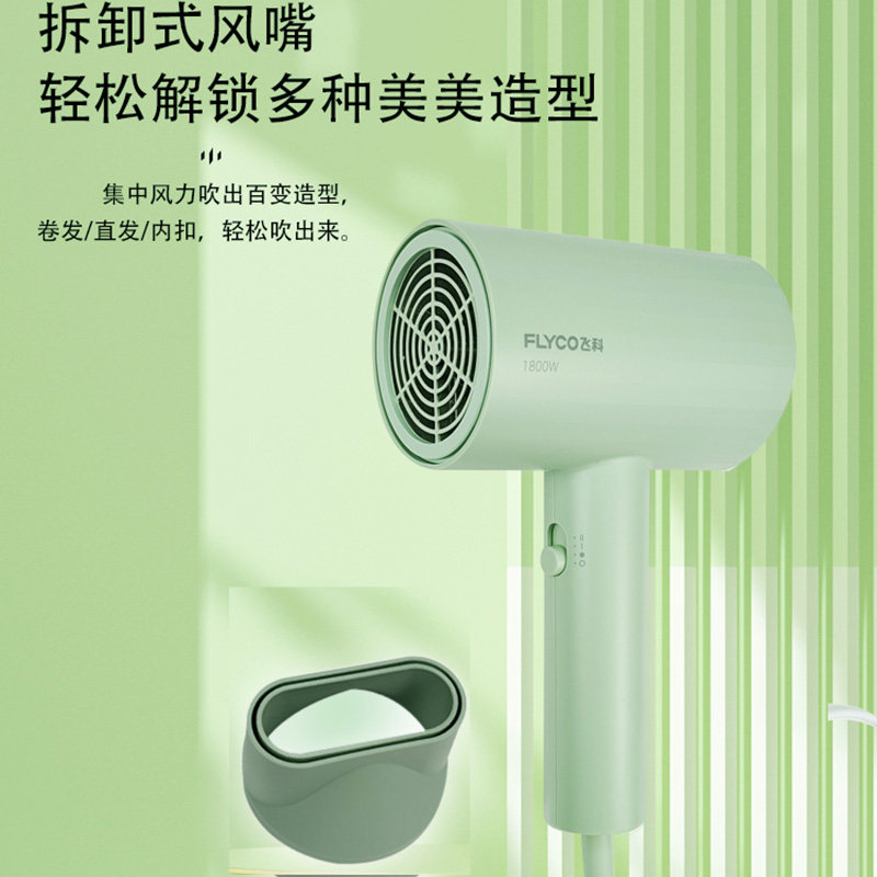 飞科电吹风机家用大功率速干宿舍学生小型便携吹风筒负离子FH6296