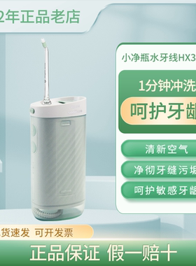 飞利浦电动冲牙器HX3331家用便携式水牙线清洁自动口腔护理HX8411