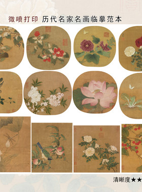 宋代花鸟小品传统花卉画国画