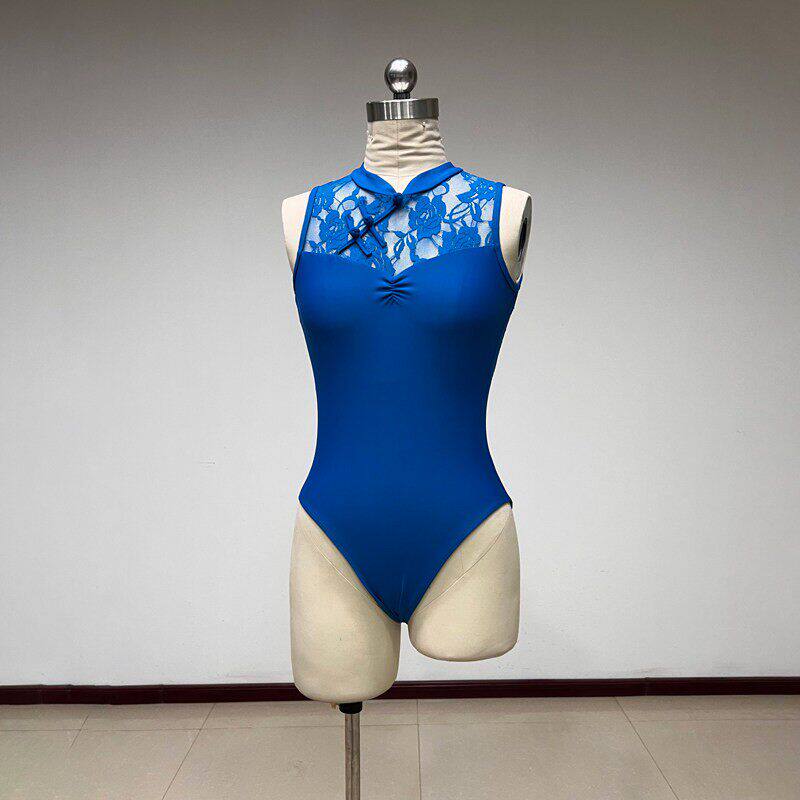 舞研依库芭蕾舞体操服女古典舞形体练功服上衣课堂基训班服蕾丝