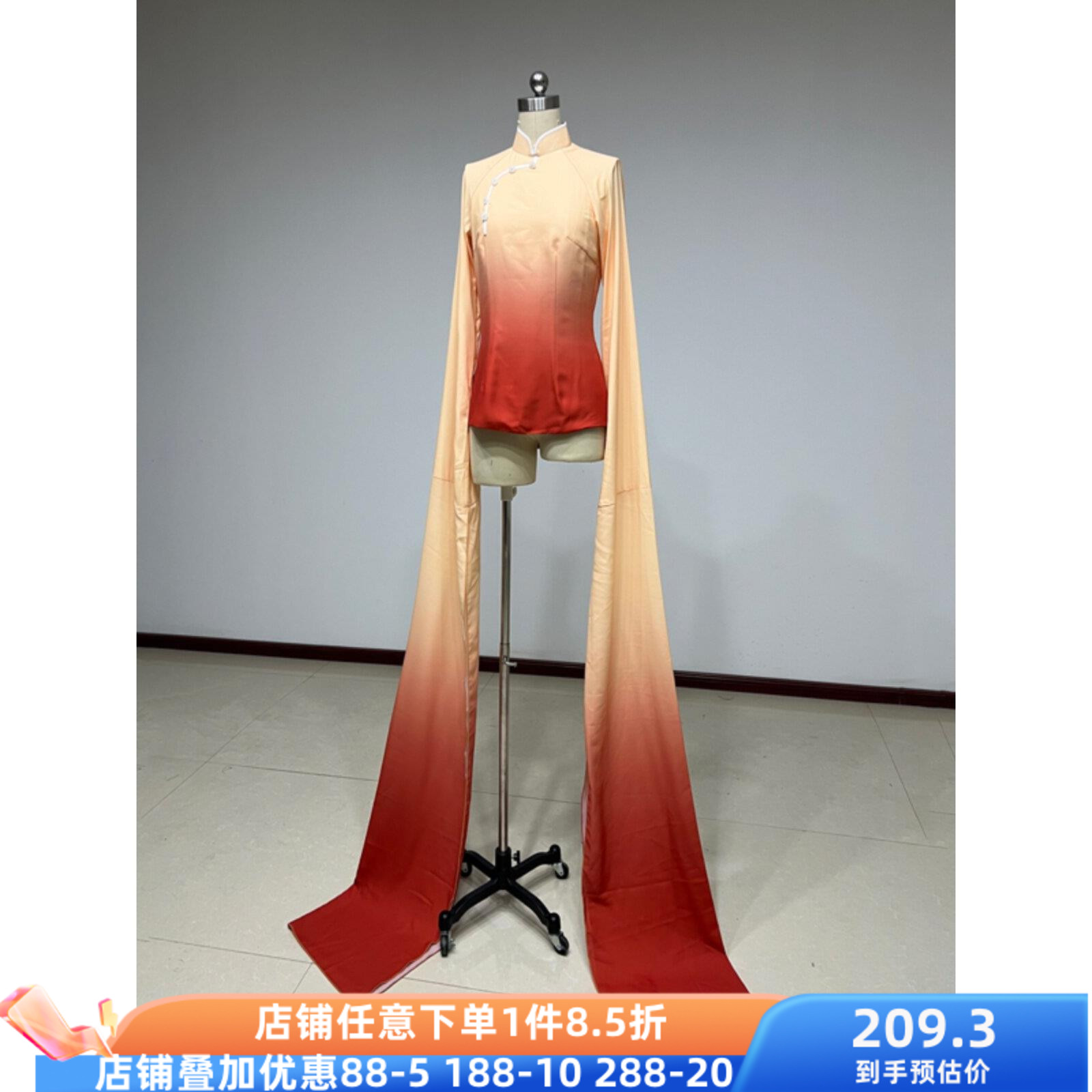 古典舞水袖女练功服身韵巡礼服装上衣甩袖翩袖戏曲表演基训演出