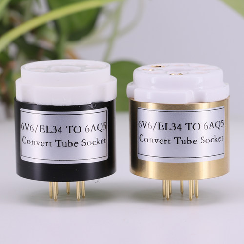 8脚电子管座6V6 EL34转6AQ5电子管转换座 原机器用6AQ5电子管