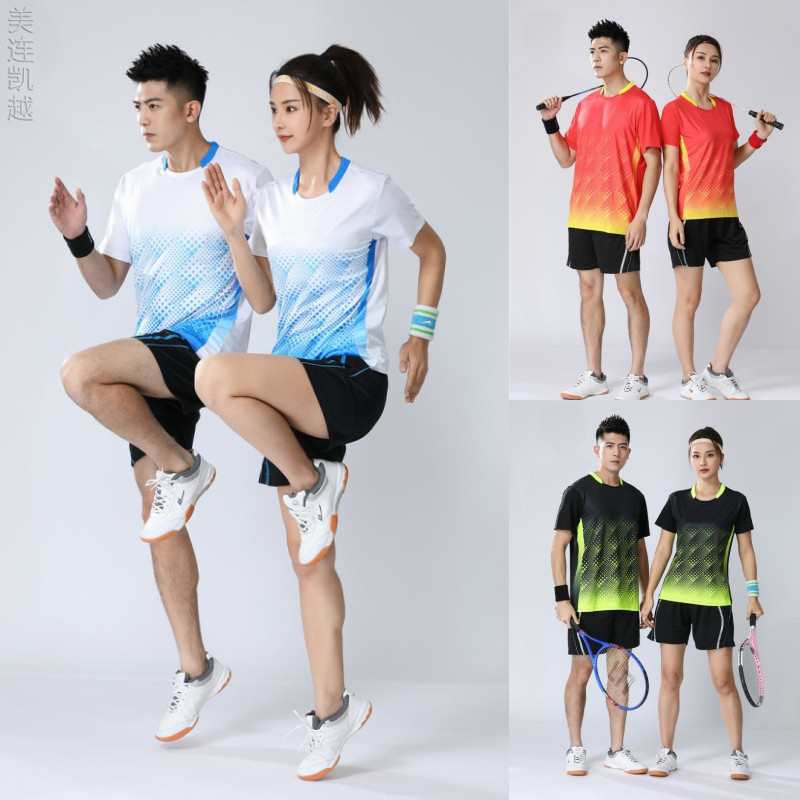 快干羽毛球服男女夏天初高中大学生技校运动套装吸汗乒乓球服