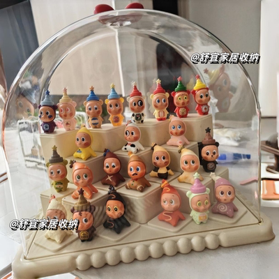 泡泡玛特星星人随心配系列星星糖盲盒手办收纳盒公仔造景展示盒子