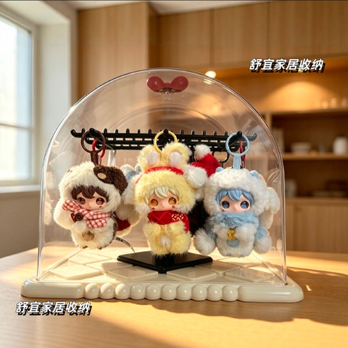 适合ShyShy兔闪闪新岁闪耀系列盲盒搪胶毛绒挂件展示盒收纳防尘盒
