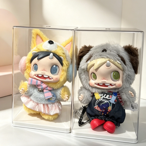 泡泡玛特宝拉POLAR-MonsterBaby怪物收藏系列毛绒挂件展示收纳盒