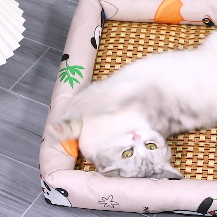 夏天凉席狗窝地垫猫窝四季通用