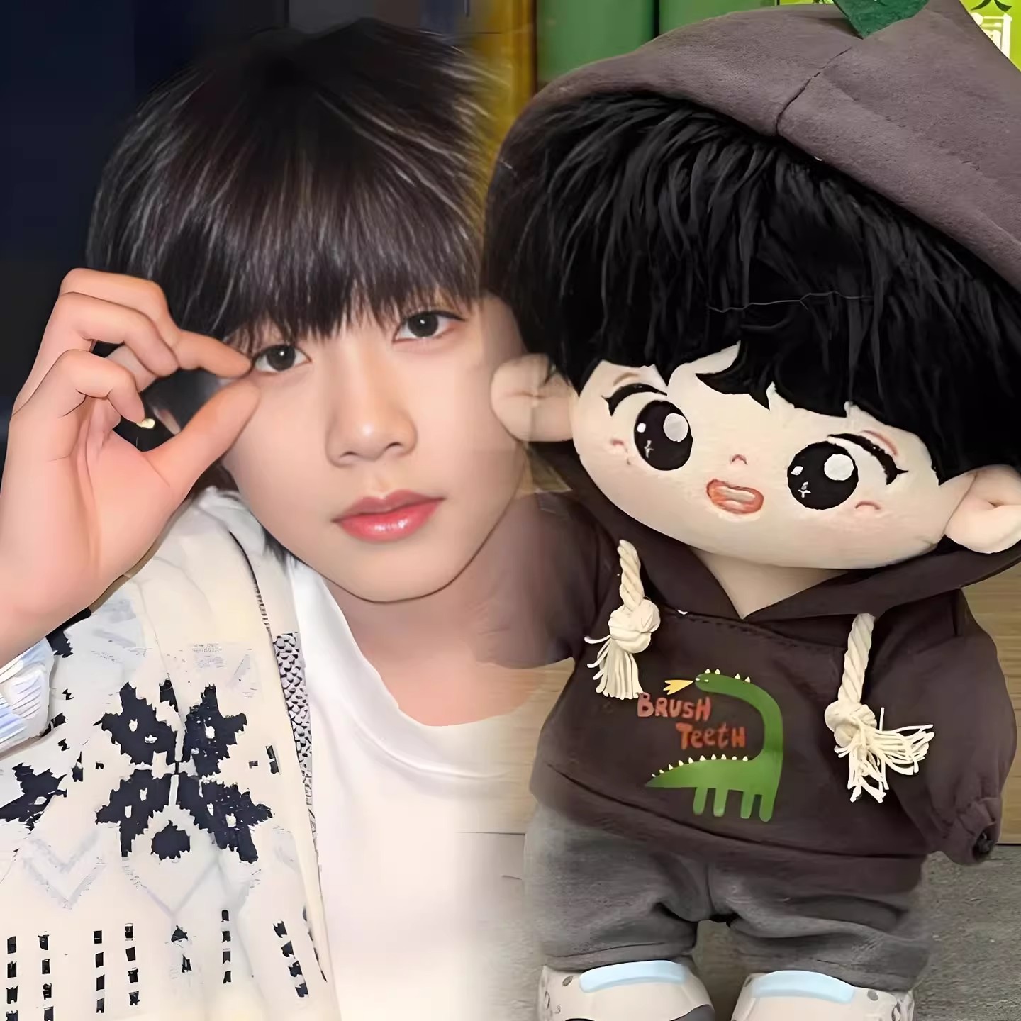 TF家族陈奕恒属性20CM棉花娃娃