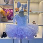 玩具猫芭蕾短裙芭蕾比赛服儿童芭蕾舞演出裙比赛服裙表演服PDE