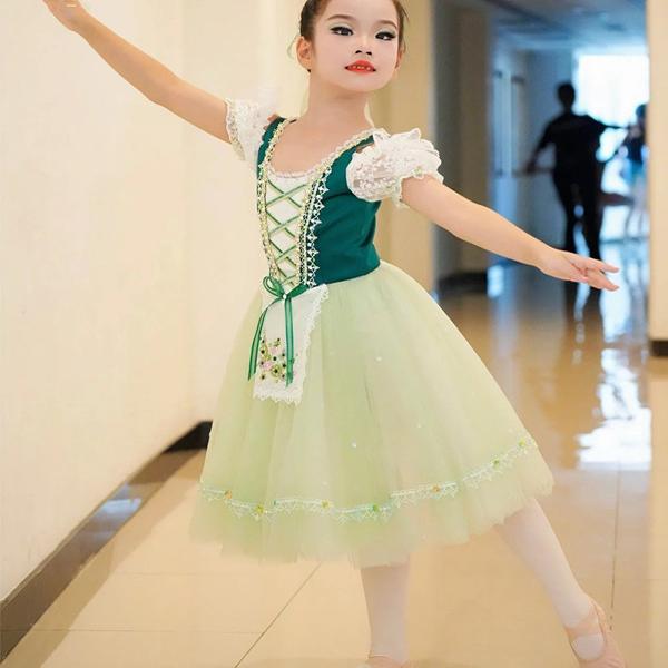 专业芭蕾舞考级表演服装蓬蓬裙