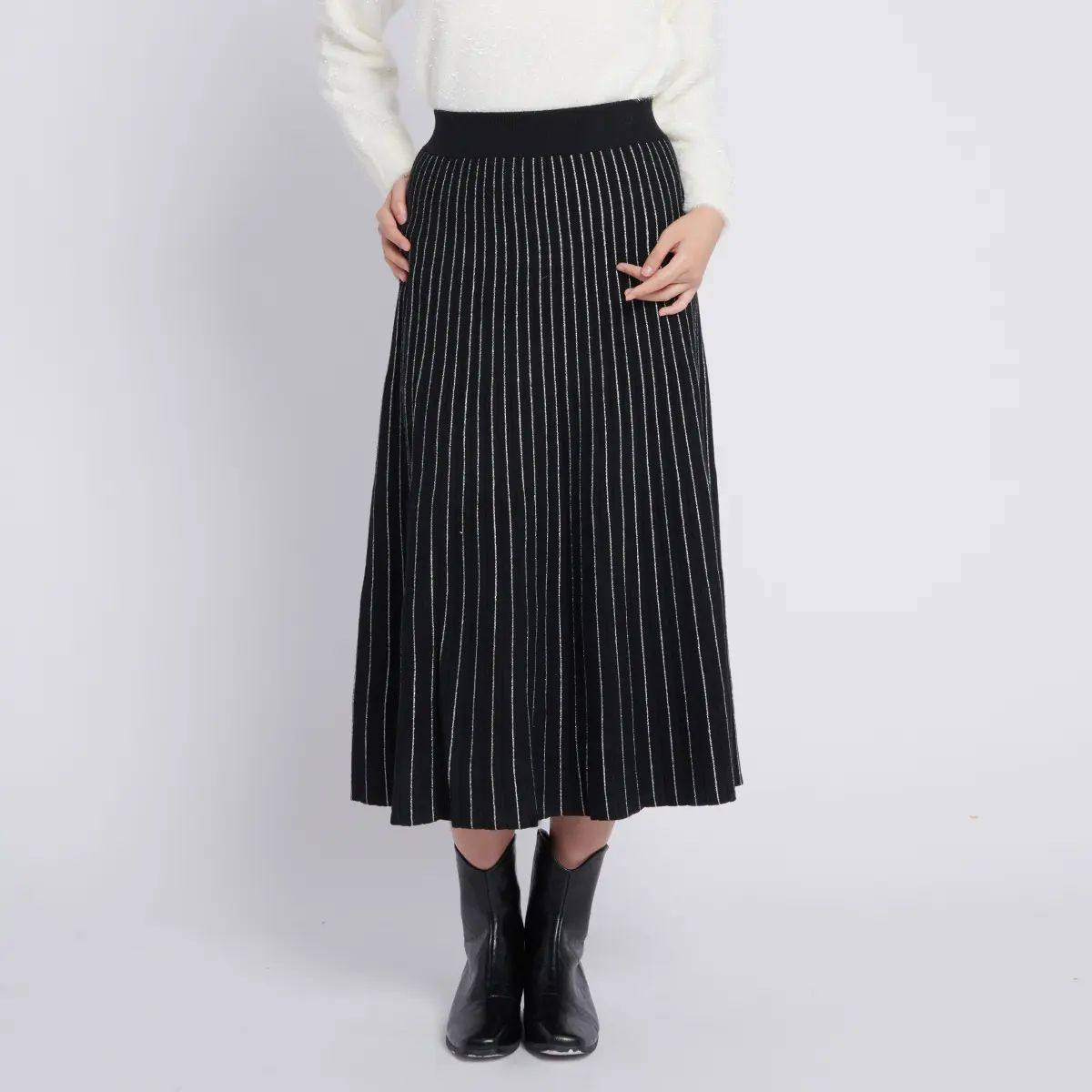 清仓！阿依莲a.yilian 中长毛织单裙