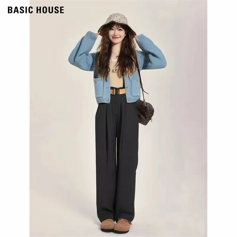 清仓!百家好BASICHOUSE 直筒百搭休闲裤