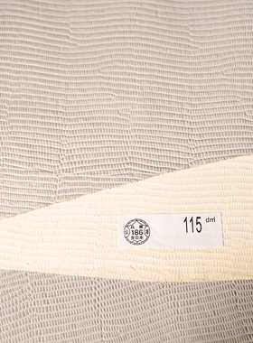 日本兵库原厂1.1mm奶灰色蜥蜴纹表带项圈手账包包手工diy牛皮皮料