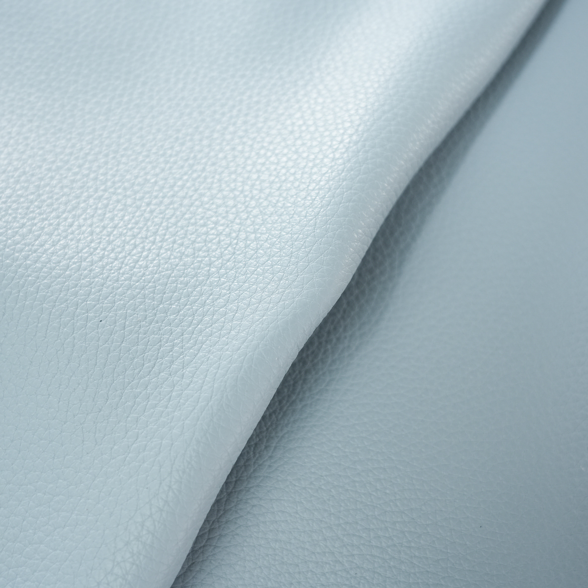 6mm雾蓝色纳帕摔纹牛皮皮料头层手账牛皮皮料