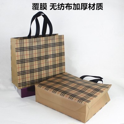 覆膜无纺布加厚防水手提袋高档