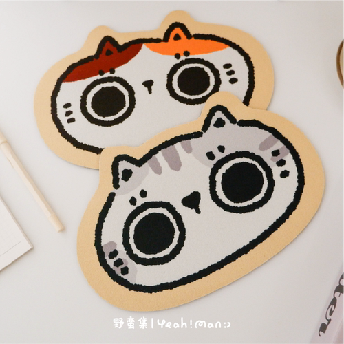野蛮集原创可爱猫咪鼠标垫