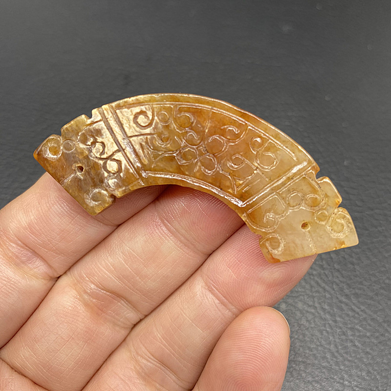 和田玉仿古玉佩玉璜玉衡DIY配