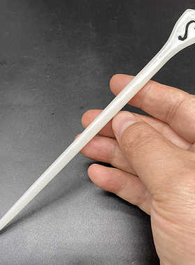 琉璃仿白玉发簪新中式玉簪子旗袍马面裙头饰盘发玉钗古风汉服发饰