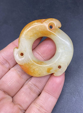 岫玉玄机玉佩挂件古玩玉器