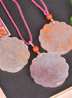 金丝玉女彩玉孔雀开屏项链毛衣坠