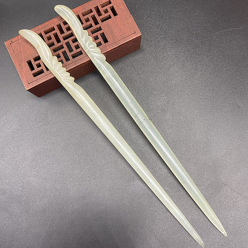 岫玉玉发簪发钗头饰发饰