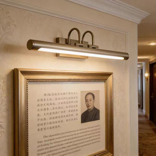 美式复古铜色LED镜前化妆补光灯