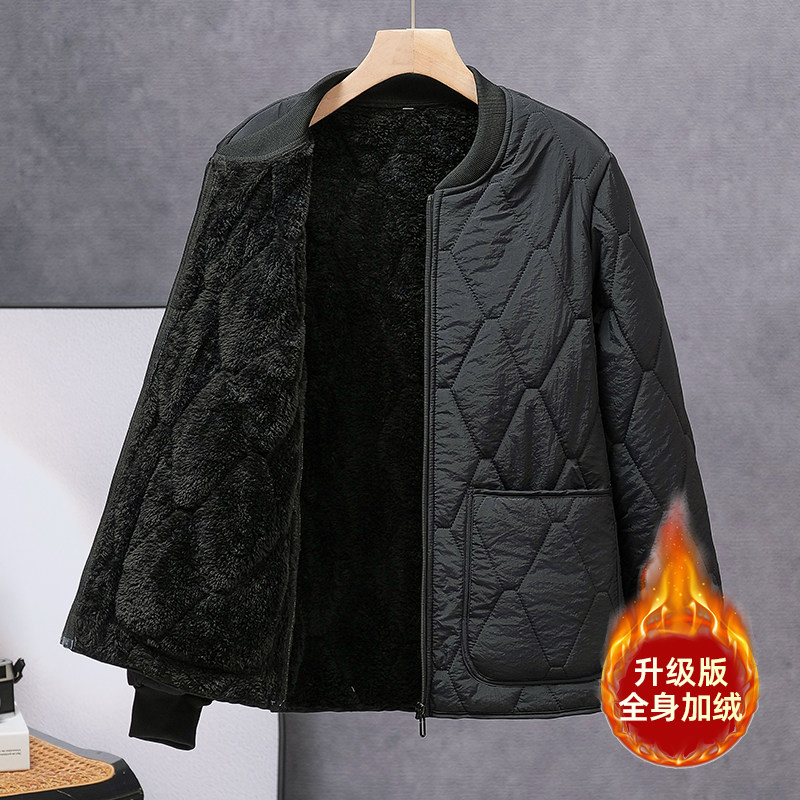 2026秋冬轻便棉服男士中年短棉衣