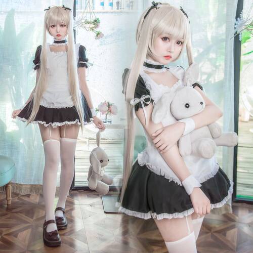 三分喵屋穹妹COS春日野穹妹女仆装COS服缘之空COSplay服动漫全套