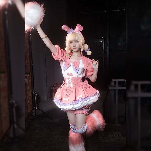 三分喵屋 第五人格 拉拉队员cos服 三丽鸥联动美乐蒂全套cosplay