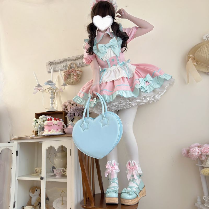 三分喵屋 新款 洛丽塔萝莉连衣裙女佣服软妹咖啡厅二次元Lolita