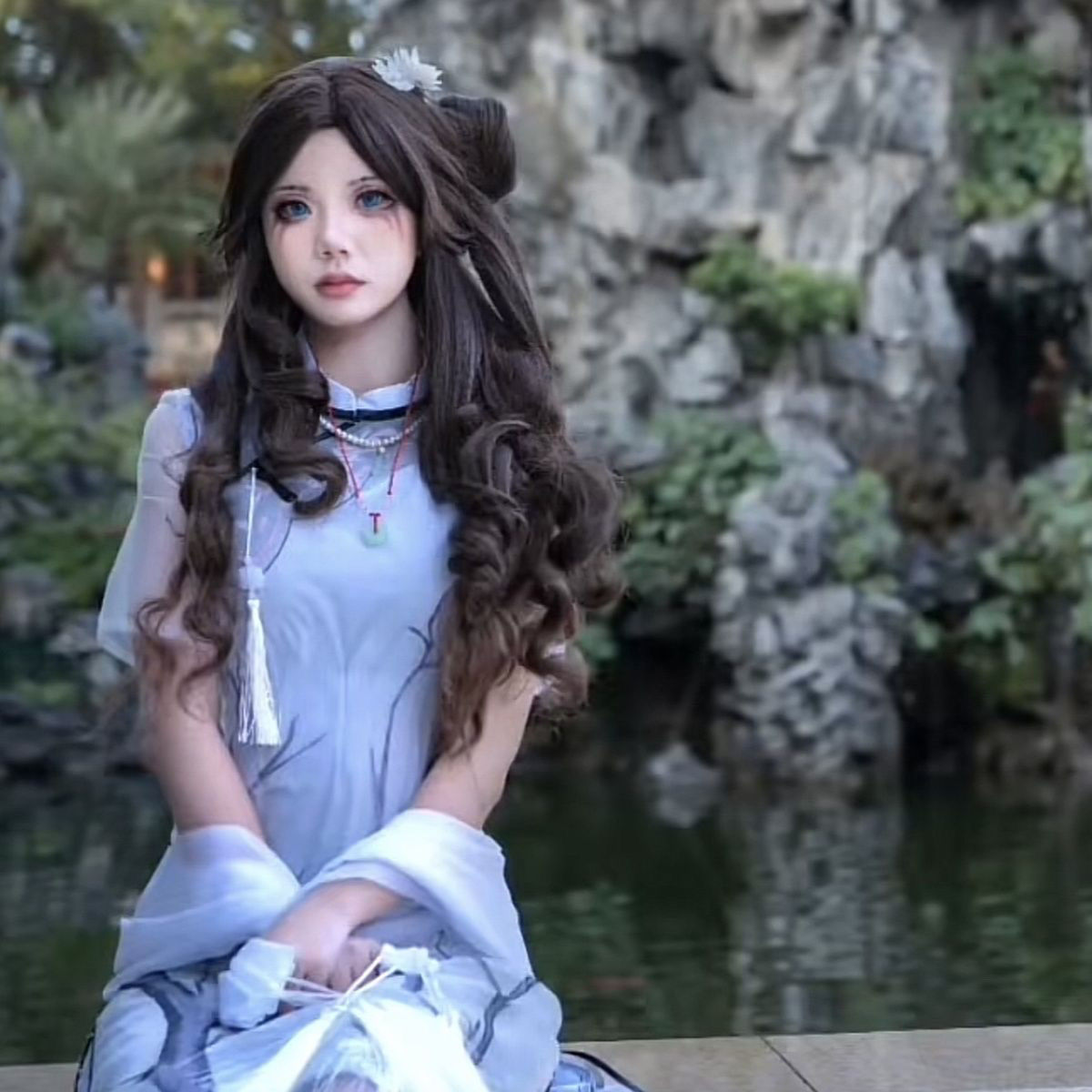 三分喵屋第五人格cos服西湖联动病患心理学家cosplay西湖病患假发