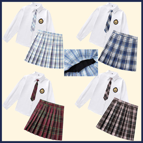学院风班服校服长袖裙子