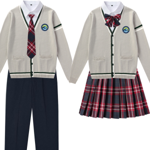 定做LOGO制服英伦学院风学生班服校服套装小初高中生学院风工作服