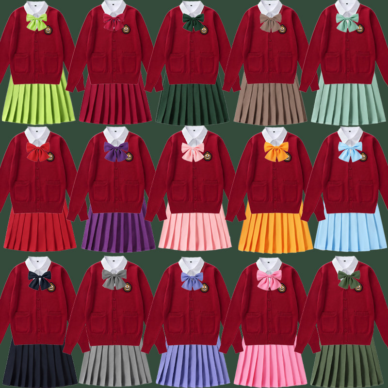 JK校服套装小学初高中班服校服学院风亲子装闺蜜学生装秋冬春
