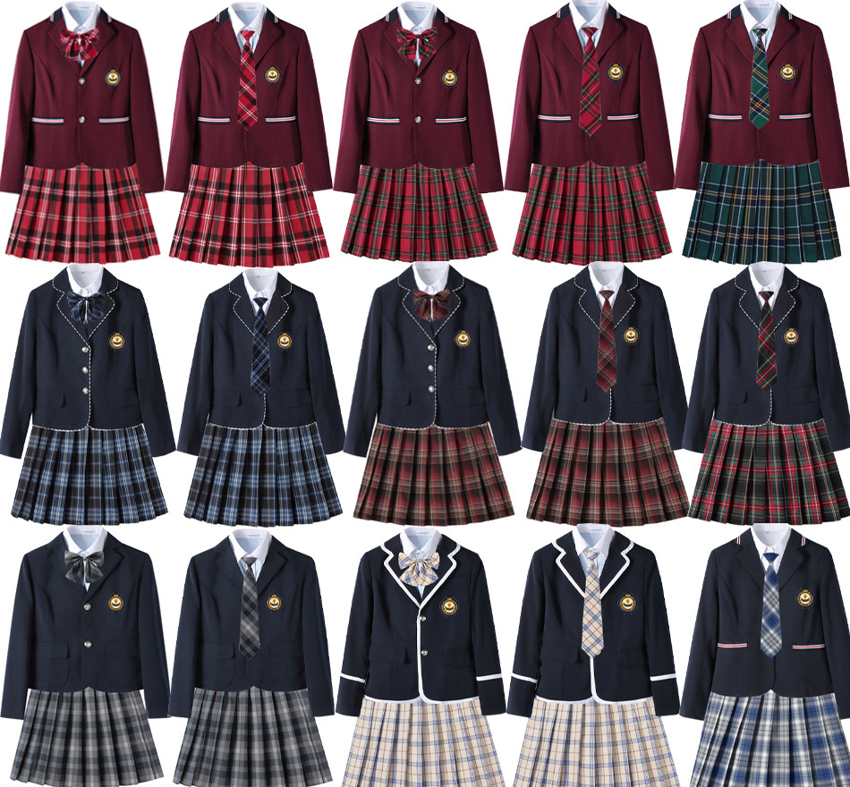 现货礼服制服学院外套衬衫套装
