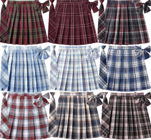 安全裤内衬防走光高腰格子裙百褶