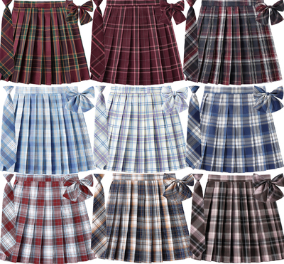 安全裤内衬防走光高腰格子裙百褶