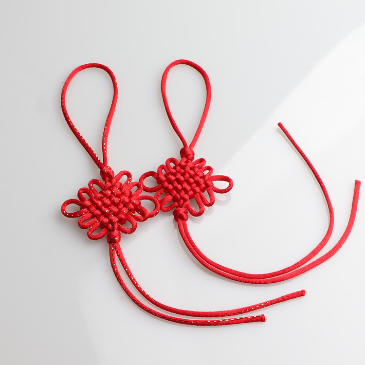 中国结挂件DIY流苏穗子小号精品手工编绳礼品新年装饰中国结吊头