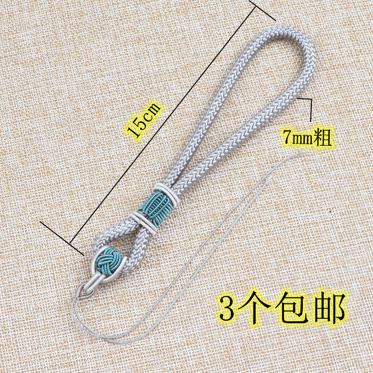 原创粗款手工编弹弓绳失手绳文玩把玩件手机挂手腕绳车钥匙挂绳