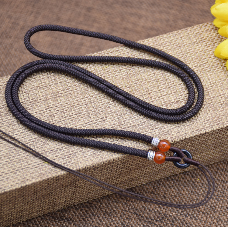 玉佩挂绳 项链绳 黄金 吊坠绳子 玉翡翠 手工编织绳 男女批