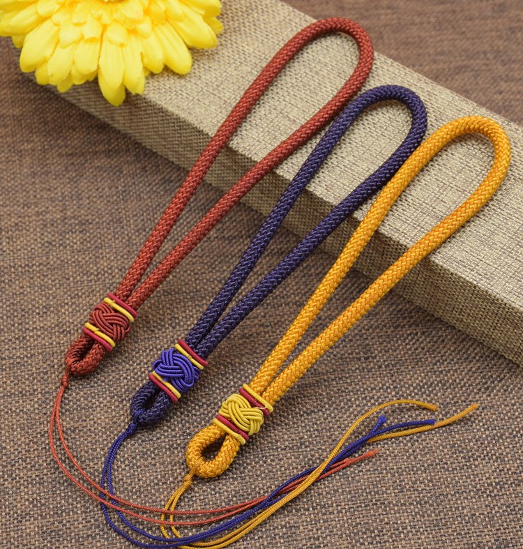 diy玉佩挂绳玉坠 手把件千眼象牙果菩提挂件把玩件吊坠绳子配件