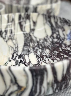 天然意大利宝格丽大理石奢石洗手盘台上盆卫浴洗手间卫生间定制