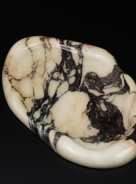 天然土耳其宝格丽奢石大理石异形托盘摆件饰品云朵造型