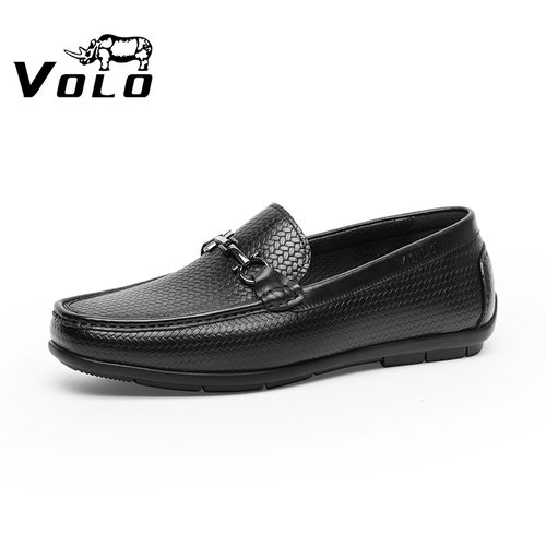 VOLO/犀牛男鞋软舒适羊皮豆豆鞋