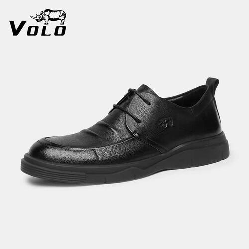 VOLO犀牛男士商务休闲真皮皮鞋