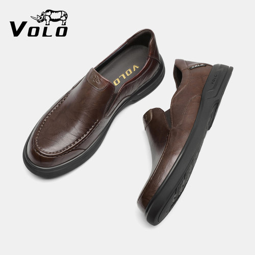 送礼热荐！！VOLO犀牛真皮休闲鞋