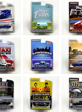 Greenlight绿光1:64肌肉车面包车跑车赛车电影车老式车合金车模型