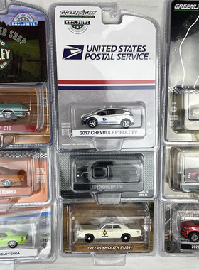 Greenlight绿光1:64雪佛兰普利茅斯系列警车跑车赛车皮卡合金车模