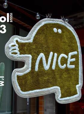 给力大拇指地毯卡通浴室地垫防滑吸水垫客厅沙发茶几毯nice地垫