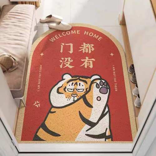 入户入户地垫丝圈卡通虎